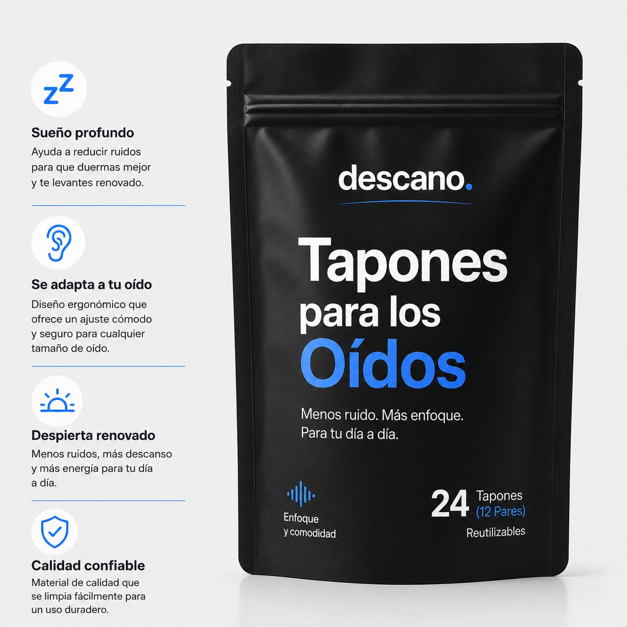 Tapones de Silicona Descano