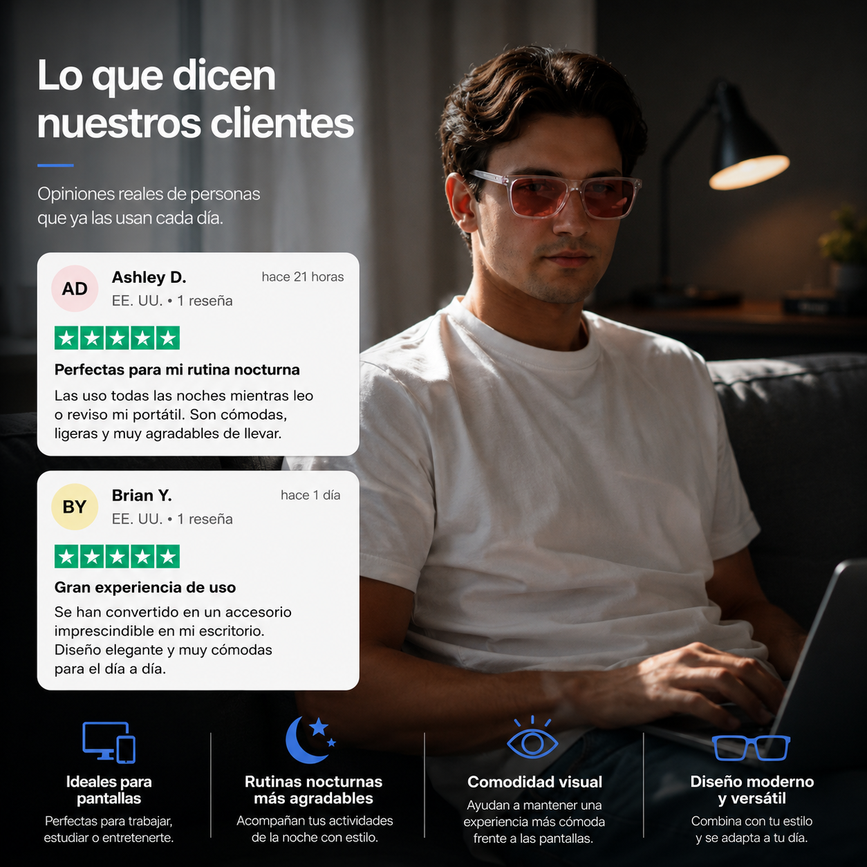 Gafas para Pantallas Descano